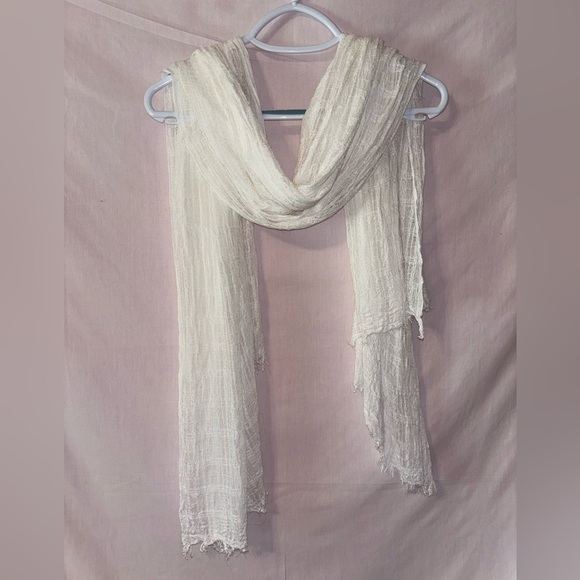 Chic Cream Wrap Scarf - Picture 1 of 6